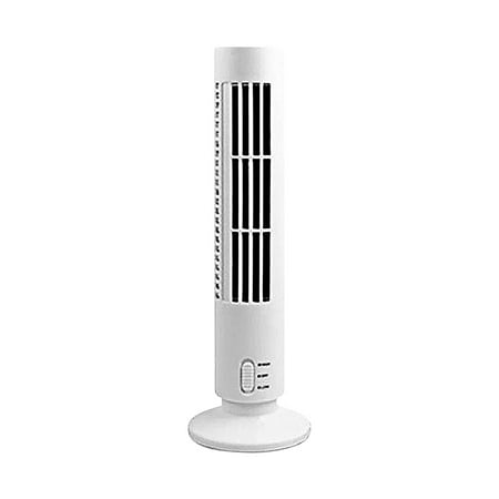 

faweijlr USB Tower Fan Bladeless Fan Home Cooling Fan Electric Fan Mini Portable Vertical Air Conditioner Bedroom Air Circulation Cooler H
