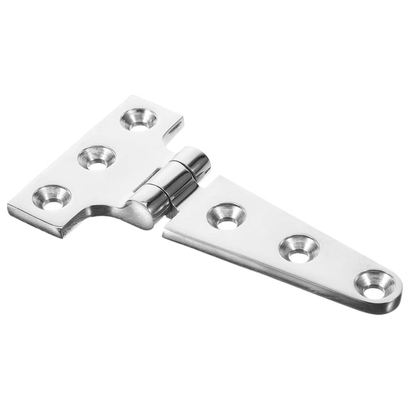 LOLIPPYY T Strap Hinge Heavy Duty Plated Silver Stainless Steel for Barn and Shed Doors Galvanized Rust Resistant
