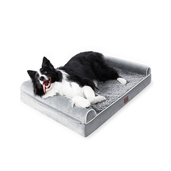 Open Box Figopage Jumbo Dog Bed for Large Dogs Waterproof Orthopedic Dog Beds - Gray