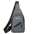 thumbnail image 2 of Bolsos cruzados, mochila bandolera, bolso de pecho, riñonera ajustable, bolso de hombro deportivo para exteriores, bolso de tela Oxford, bolso resistente a la suciedad, bolso con cremallera, bolso, 2 of 6