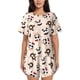 thumbnail image 1 of Fotbe Panda Ice Creams Donuts Conjunto de Pijama Estampado para Mujer, 2 Piezas, Ropa de Dormir con Camiseta de Manga Corta y Shorts Suaves-Large, 1 of 6