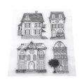 thumbnail image 1 of Scrapbook Photo Cards Rubber Stamp Clear Transparent Stamps House, 1 of 5