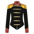 thumbnail image 3 of Miutii Womens Ringleader Lion Tamer Jacket Coat Magic Show Dress Up Black S, 3 of 5