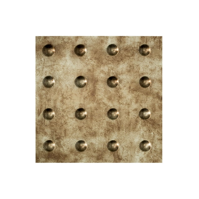 FASÄDE Easy Installation Dome Bermuda Bronze Wall Panel Sample (12" X 12" Sample)