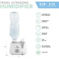 thumbnail image 3 of Perfect Aire Personal Travel Humidifier - Ultrasonic Cool Mist Using a Standard (12-24 oz.) Water Bottle with Auto Shut-Off , Great for Travel, Best for Small Spaces at Home, Office, and Hot, 3 of 5