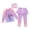Purple1, variant on YANGXINX Girls 2 Piece Swimsuits Summer Long Sleeve Swimwear Rash Guard Top with Swim Skirt Bottoms Sun UPF 50 Bathing Suits girls tankini swimsuit