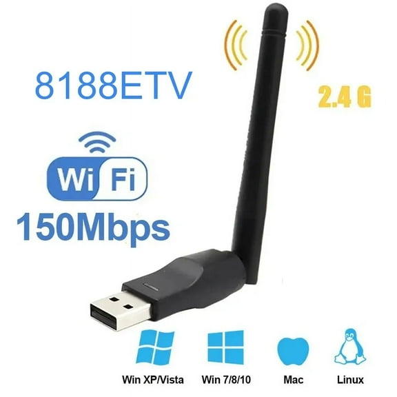 150Mbps MT7601 Mini USB WiFi Adapter Wireless Network Card 802.11 B /g/n Antenna Signal Receiver Dongle for PC Laptop Windows
