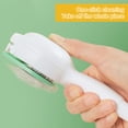 thumbnail image 5 of Biplut Pet Hair Cleaner Brush Self-Cleaning Hair Removal One Button Operation Slicker Comb for Cats Dogs Detangling (White), 5 of 13
