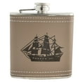 thumbnail image 1 of 6oz Ship Leather Flask KLB L1, 1 of 1