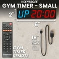 thumbnail image 4 of Synergee 6” Workout Interval Timer. Programmable Magnetic Interval Timer. Gym Timer with Wireless Remote. Tabata EMOTM Stopwatch Count Up/Down MMA Clock., 4 of 7