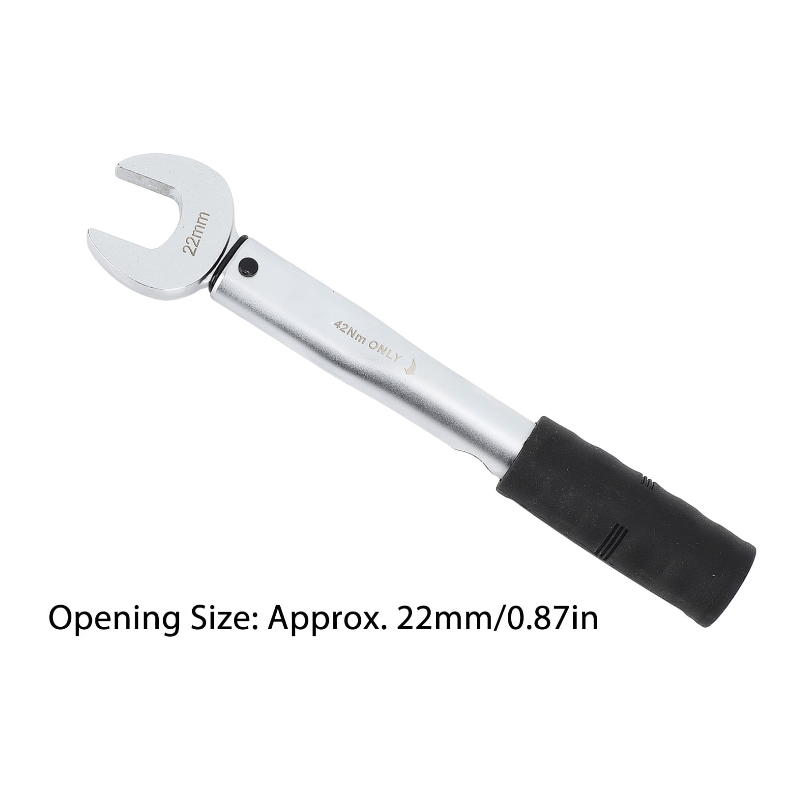 LAZIOEGR High Strength Tool Steel Open End Torsion Wrench 22mm (0.87 inches) 42Nm Torque Hand Tool for Air Conditioner Automotive Motorcycle Repair