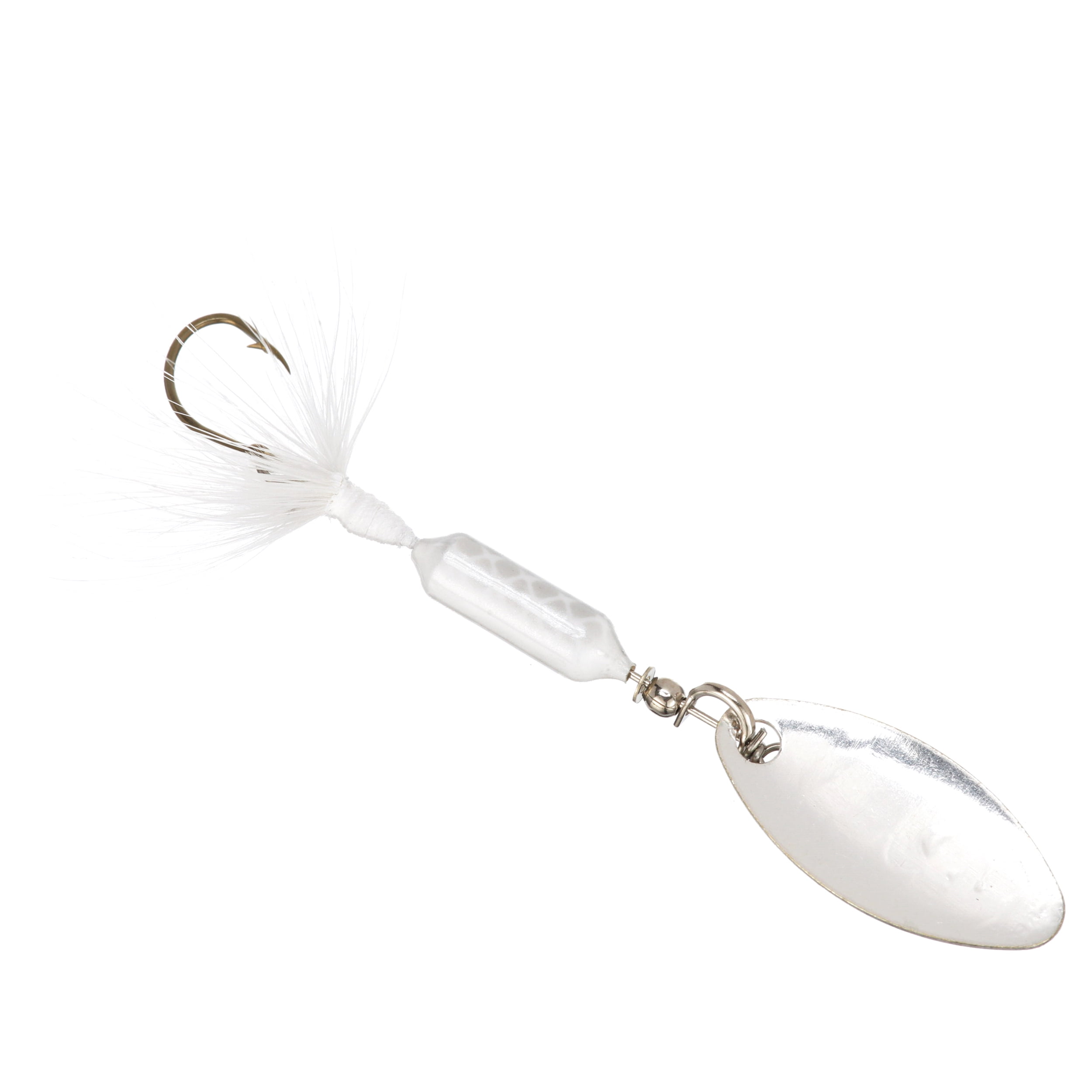 (2 pack) Worden's® Original Rooster Tail® Fishing Hook, Inline Spinnerbaits Lure, White