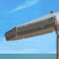 thumbnail image 6 of SAFAVIEH Copen 6.5' Beach Patio Umbrella, White/Light Blue, 6 of 6