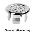 thumbnail image 2 of Bewildely 6 piezas de anillos de cubierta de desbordamiento de fregadero de estilo moderno con filtro cocina baño lavabo agujero tapa redonda Accesorios de baño Malla, 2 of 6