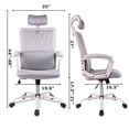 thumbnail image 7 of Office Chair, High Back Desk Chair Ergonomic Mesh Computer Chair with Headrest and PU Arms, Gray, 7 of 7
