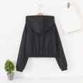 thumbnail image 6 of zuwimk Girls Athletic Zip-Up Jacket Long Sleeve Lightweight Riding Jacket with Pockets(8-9 Years,Black), 6 of 6
