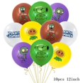 thumbnail image 3 of Juego de globos de látex con temática de mineros y zombis, decoración para tartas de PVZ, suministros para fiestas, pancartas de feliz cumpleaños, juguetes para niños, 3 of 5