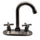 thumbnail image 1 of Llave Para Lavabo Negra Satinada De Baño Manerales Cruz Lujo Gris Oscuro Satinado, 1 of 3
