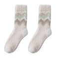 thumbnail image 2 of Dyfzdhu Womens Winter Socks Autumn Winter Mid Tube Socks Coral Thickened Thermal Stockings, 2 of 3
