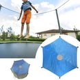 thumbnail image 5 of Pebbuoy 6/8/10/12/14-Foot Trampoline Sunshade Cover UV Resistant Waterproof Oxford Cloth Universal 6 Poles Trampoline Canopy Sun Protection Rainproof Tent Cover, 5 of 6