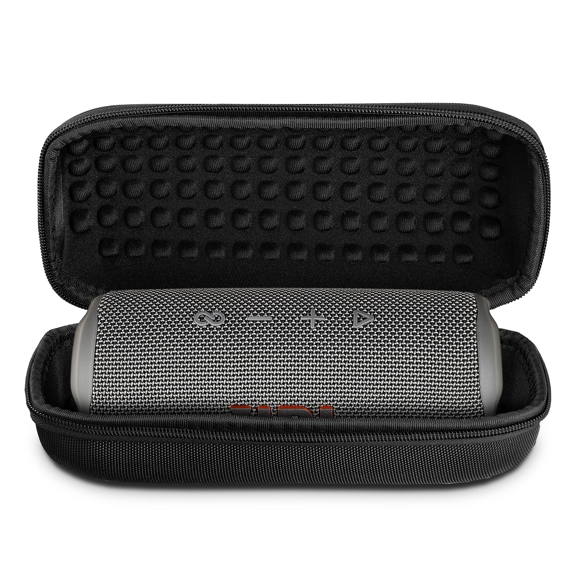 JBL Flip 6 Portable Bluetooth Speaker, IP67 Waterproof, Deep Bass, Gray Bundle with Travel Case (International Model)