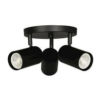 Dainolite 3 Light Spot Light in Matte Black