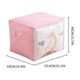 thumbnail image 3 of Moocorvic Comforter Storage Bag, Large Storage Bags for Comforters and Blankets Foldable Bedding Storage Pillow Storage Dorm Room Essentials for College Students Girls, 3 of 6