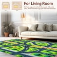 thumbnail image 2 of Flatwoven High Traffic Area Rug, Colorful City Life Kids Playroom Educational, Non Slip, Stain Resistant, Washable Area Rugs for Living Room, Bedroom(Green, 6X9), 2 of 8