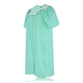 thumbnail image 4 of JEFFRICO House Dresses for Women with Pockets - Lightweight Breathable Short Sleeve Muumuu & Nightgowns - Snap Front Housecoat and Dusters for Women, 4 of 6