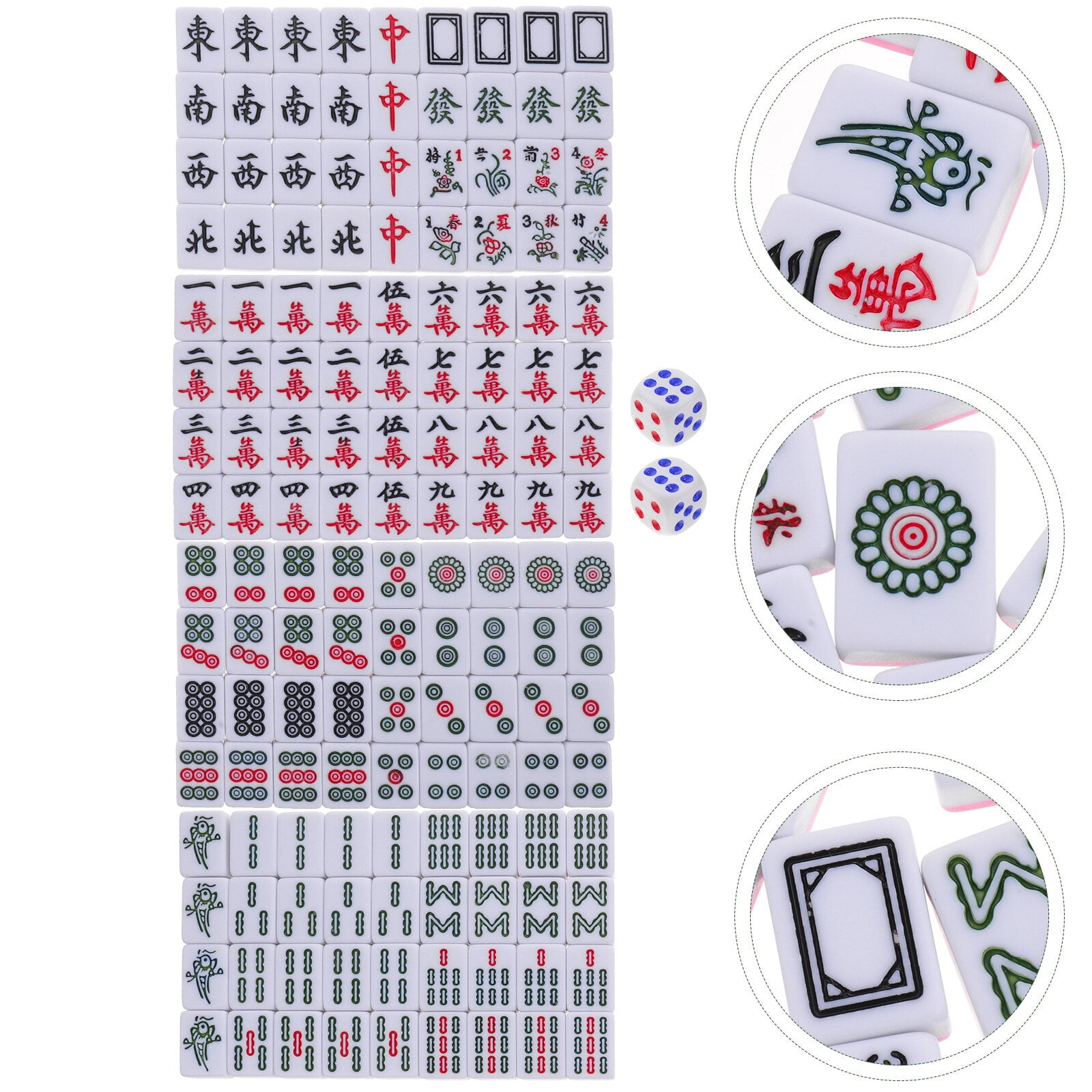 Mahjong Tile Emoji t-shirt Game Dice Tiles Fun Play Rack-BN – Banazatee