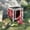 Red#8, variant on Pet Playpen PawHut Small Wooden Rabbit Hutch Bunny Cage Guinea Pig Cage Duck House Dog House with Openable & Waterproof Roof, Red,Guinea Pig Cage