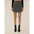 thumbnail image 3 of Solid Mini Slit Skirt, 3 of 5