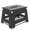 Black, variant on Folding Step Stool 9 Inch for Adults Holds Up to 300 lbs, Non-Slip Folding Stools with Portable Handle, Compact Plastic Foldable Step Stool for Bathroom, Bedroom, Kitchen, Black