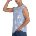 thumbnail image 3 of Balery Cute Poodle Dog Camisetas sin mangas para hombre, absorbe la humedad y protege contra el mal olor.-Small, 3 of 7
