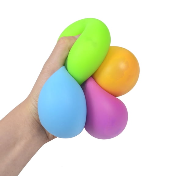 FEOLGEHLY Stress Balls Squeeze for Adults, Portable Soft Squishies Fidget Toy, Compact Lightweight Easy To Carry Stress Relief Sensory Toy for Office School Travel Daily Use, Random