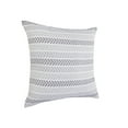 thumbnail image 3 of Ox Bay Ariya Gray/Ivory Chevron Cotton Adult Decorative Throw Pillow Cover, 3 of 12