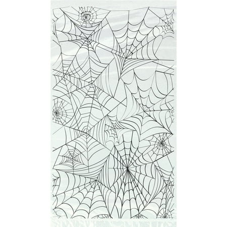 spider web halloween cellophane