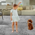 thumbnail image 2 of 5X8 Ultra Soft Rug for Living Room, 5X8 Fluffy Shag Area Rug for Bedroom, Modern Shaggy Carpets Fuzzy Rug for Teens Dorm Nursery Home Decor Aesthetic, Upgrade Anti-Skid Durable, Grey, 2 of 9