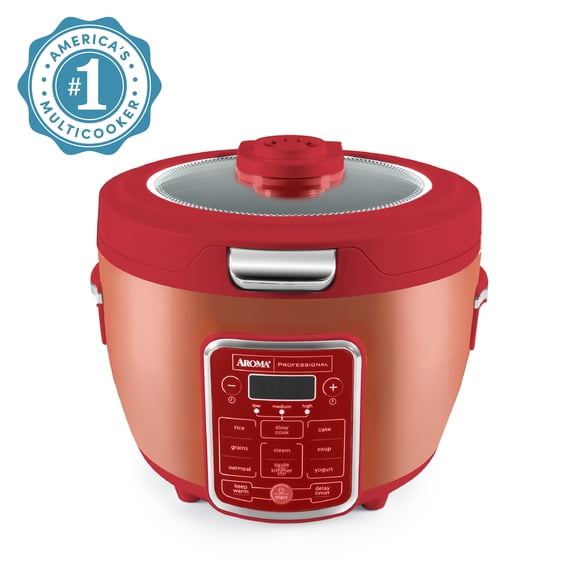 Aroma 20-Cup (Cooked) Glass Lid Digital Rice Cooker