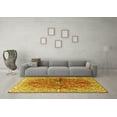 thumbnail image 3 of Ahgly Company Machine Washable Indoor Rectangle Persian Yellow Traditional Area Rugs, 2' x 4', 3 of 4