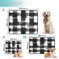 thumbnail image 3 of RMDQTR 2Pack Set of Medium and Large Pet Potty Pads Reusable Ultra-Absorbent Pet Training Pads Leak-Proof Pet Pads White Black Checkered, 3 of 7