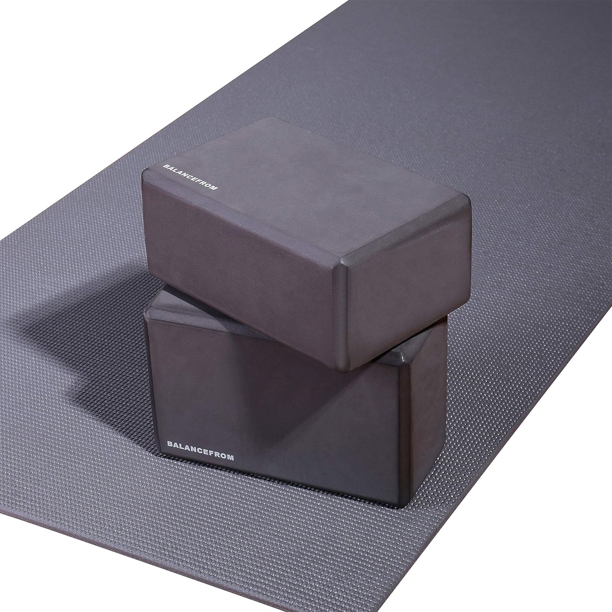 Signature Fitness All Purpose High Density No Tear Exercise Yoga Mat, Gray