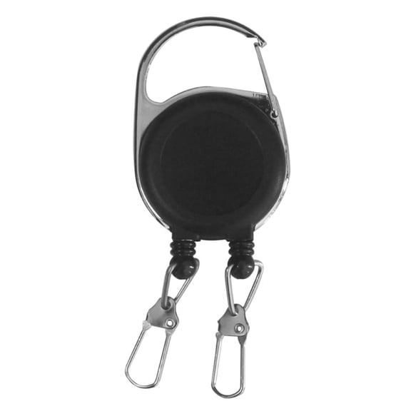 Double Headed Keychain Heavy Duty Retractable Badge Reels-Retractable Keyring with Reel Cord Anti-lost Keys Card Holder