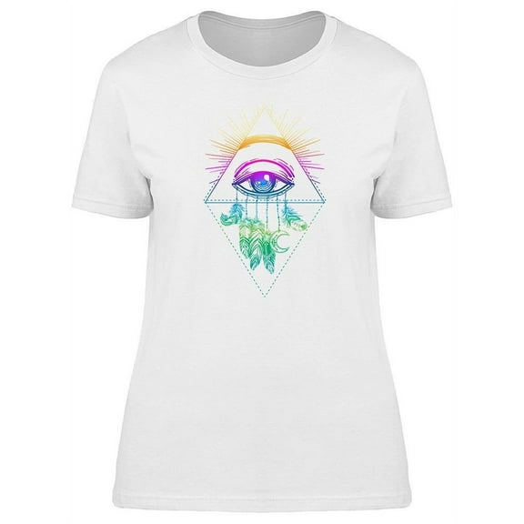 Colorful Eye Dreamcatcher T-Shirt Women -Image by Shutterstock, Female Small