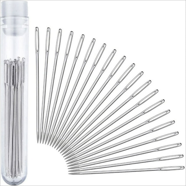 Large Eye Needles Cross Stitch Knitting Sewing Needle Accessories Crochet Hook Set Stainless Steel DIY Sewing Needle