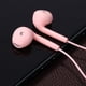 thumbnail image 1 of Auriculares con cable U19 de 3,5 mm con micrófono con cancelación de ruido (rosa), 1 of 9
