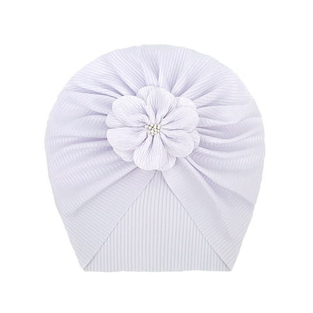 

TAIAOJING Baby Girl Hat Turbans Headwraps Toddler Baby Boys Girls Stretch Striped Floral Breathable Hat Caps Headwear 3 Years