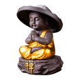 thumbnail image 3 of Estatua de Buda, Adorno para Mascotas de Té, Figura Coleccionable, Escultura de Buda, Estatua de Buda Sentado para Tablero de Coche, Escritorio, Decor Estilo A, 3 of 8