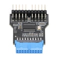 thumbnail image 2 of CSYANXING Black USB 3.0 19pin to Dual 9Pin Adapter Efficient USB2.0 Expansion, 480Mbps, Supports Various Operating Systems, 2 of 3