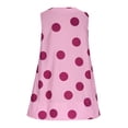 thumbnail image 4 of Tauxra Summer Dresses for Women V Neck Short Sleeve Loose A-Line Knee-Length with Pockets Polka Dot Pleated Flowy Sundress, 4 of 8